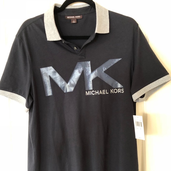 michael kors polo mens blue